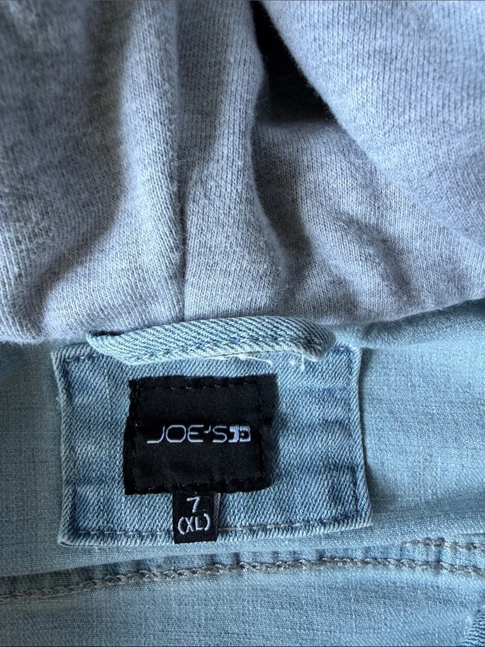KIDS Joe's Jeans Light Wash Denim Jacket with Gray Hood